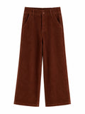 CALÇA VELUDO RETA OVERSIZED