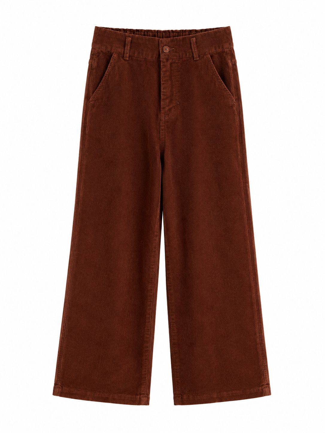 CALÇA VELUDO RETA OVERSIZED