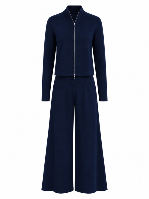 CONJUNTO TRICOT COM ZÍPER