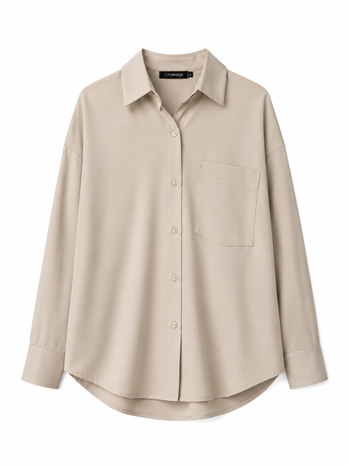CAMISA DE BOTÃO ALGODÃO OVERSIZED