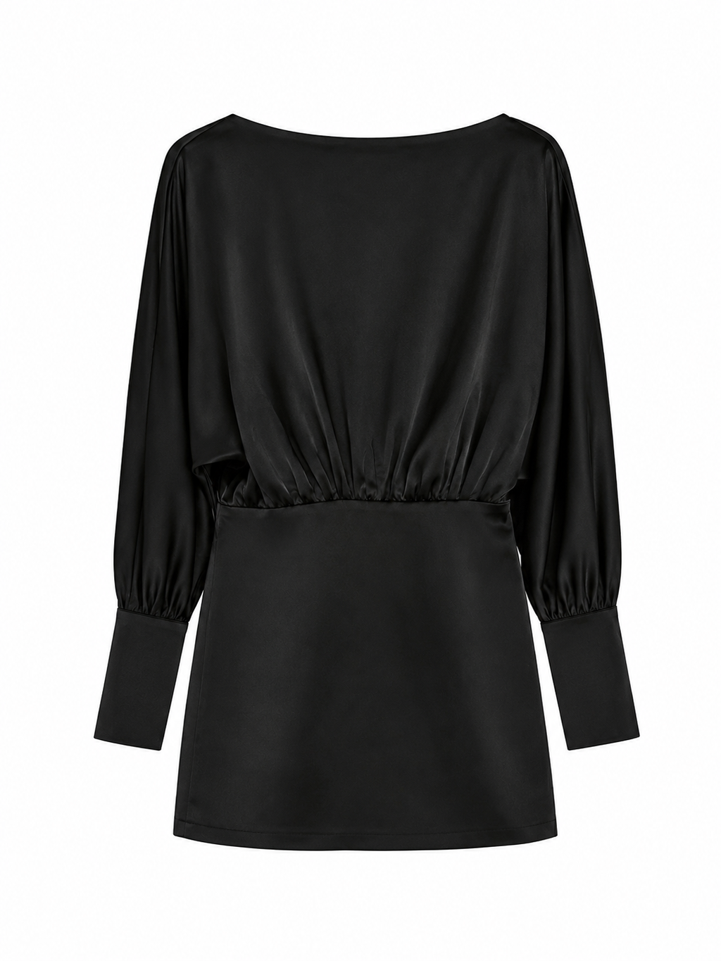 VESTIDO CETIM MANGA BUFANTE