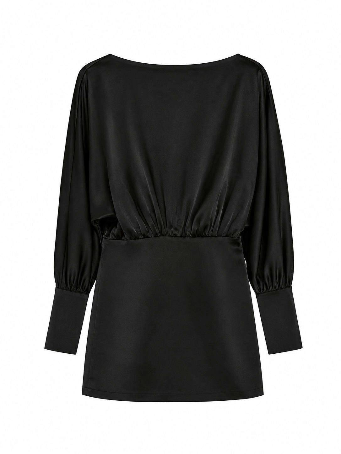 VESTIDO CETIM MANGA BUFANTE