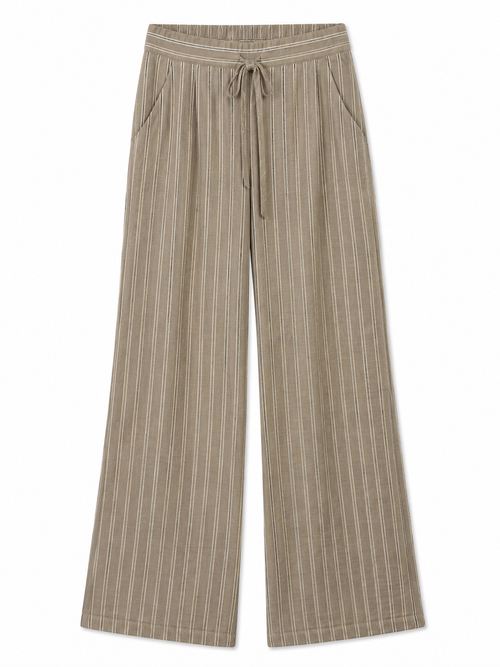 CALÇA AMPLA RISCA DE GIZ