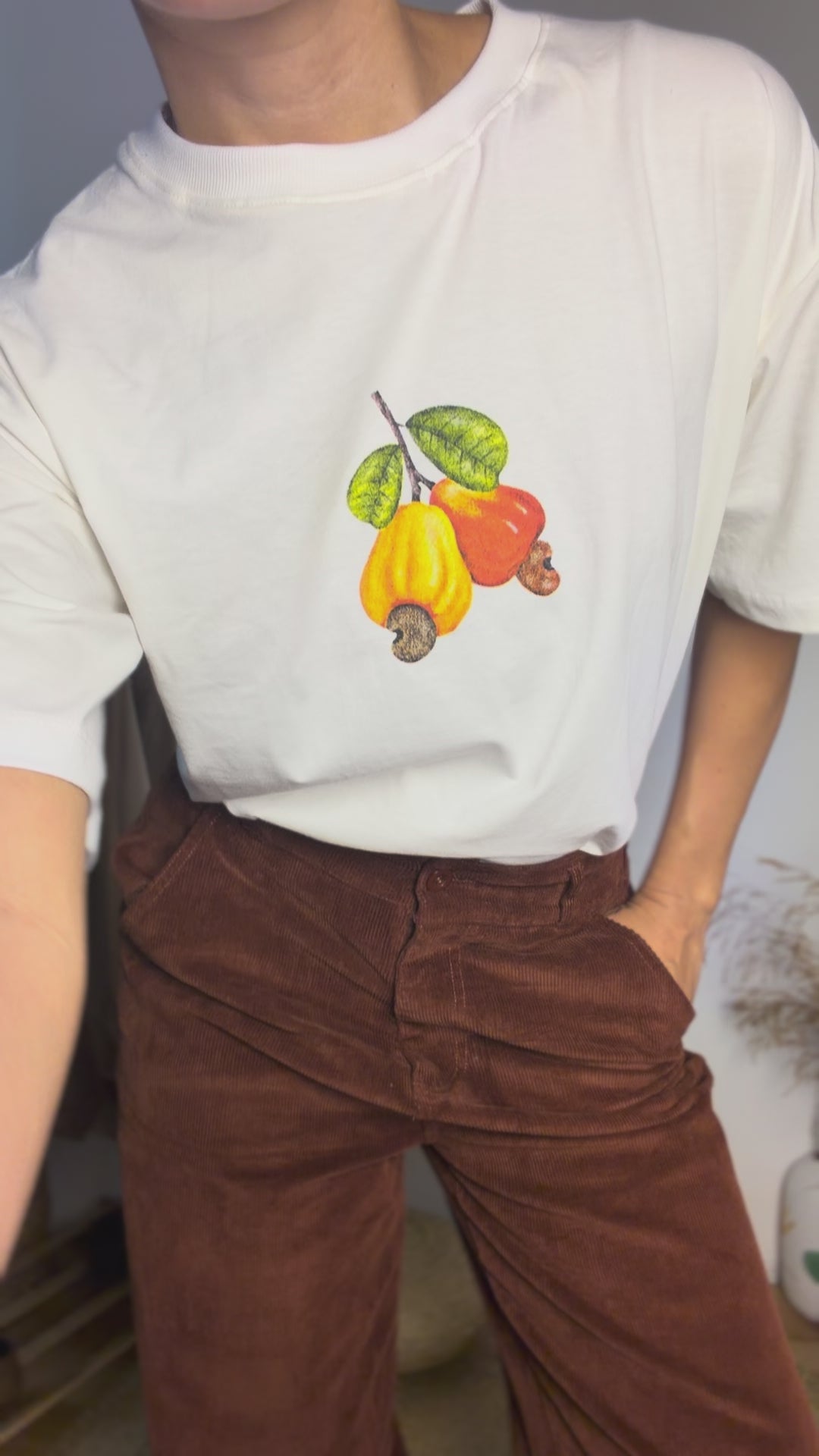T-SHIRT CAJÚ 100% ALGODÃO