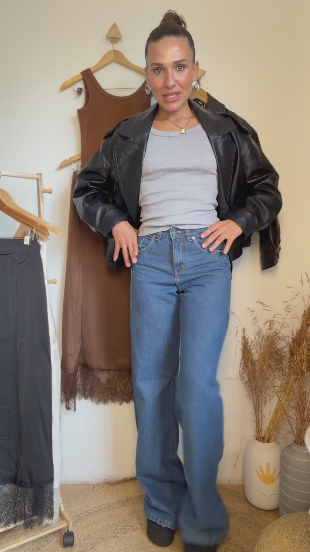 CALÇA JEANS WIDE LEG