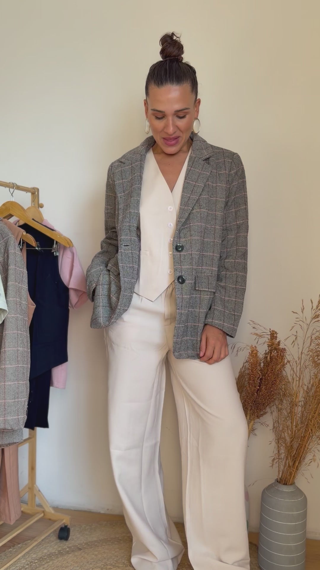 BLAZER XADREZ OVERSIZED