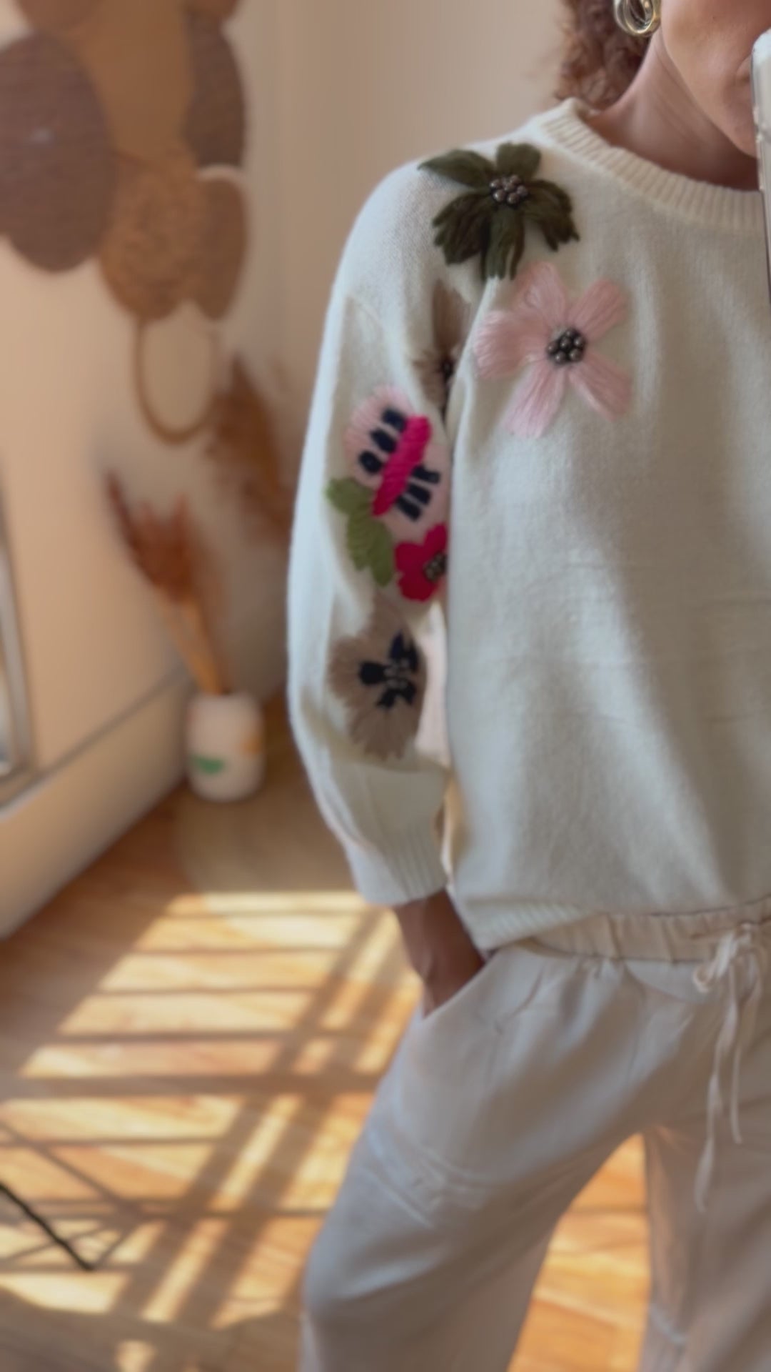 CAMISA TRICOT BORDADA